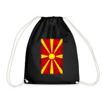 Macédoine - Sac de sport léger - noir - Devant