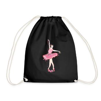 ballerina - Drawstring Bag - black - Front