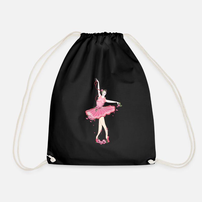 ballerina - Drawstring Bag - black