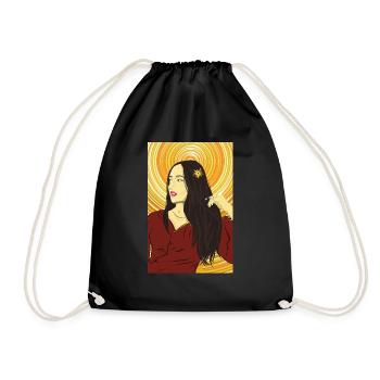 Femme Instagram - Sac de sport léger - noir - Devant