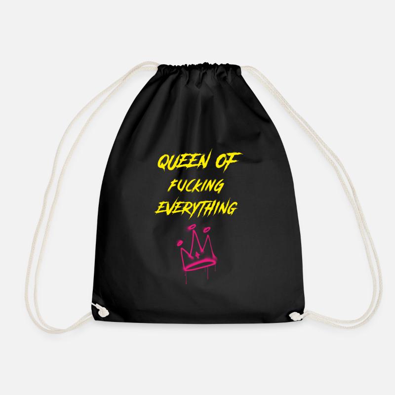 Queen of everything - Turnbeutel - Schwarz