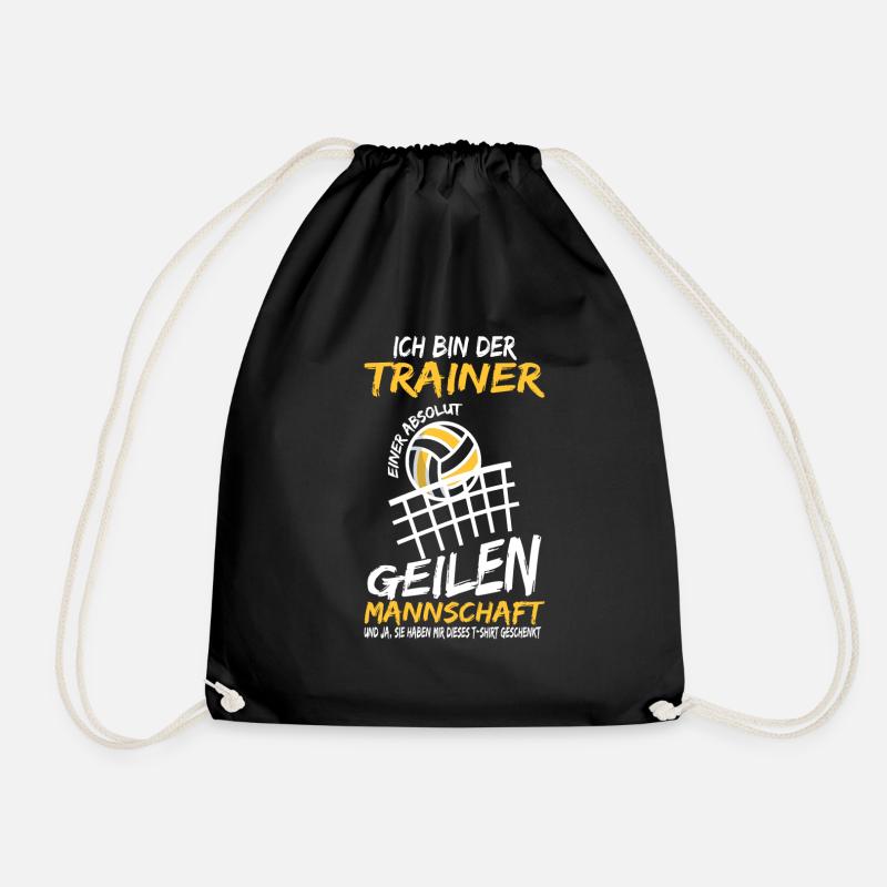 Trainer mannschaft Volleyball Spieler Geschenk - Turnbeutel - Schwarz