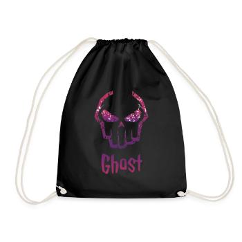 Ghost funny desgin tishirt - Drawstring Bag - black - Front