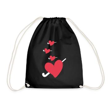 hockey sur gazon hockey hockey passion hockey sur gazon - Sac de sport léger - noir - Devant