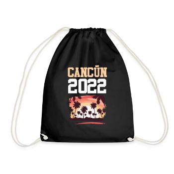 Cancun 2022 - Drawstring Bag - black - Front