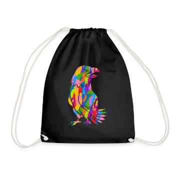 Adler Colorful - Drawstring Bag - black - Front