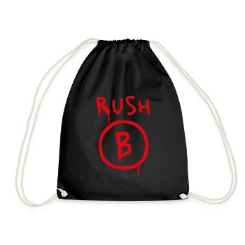 Rush B - Turnbeutel - Schwarz - Vorne