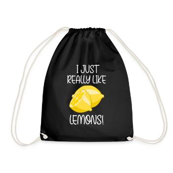 Really Like Citrons Vitamine Agrumes - Sac de sport léger - noir - Devant