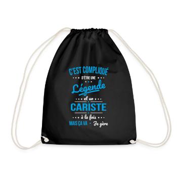Compliqué d'être une légende et un cariste - Sac de sport léger - noir - Devant