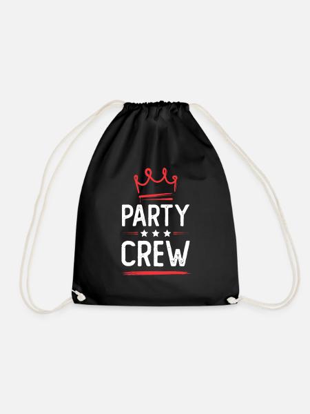 Party Crew - Turnbeutel - Schwarz