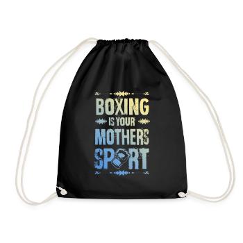 Boxing Mutter - Turnbeutel - Schwarz - Vorne