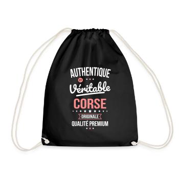 Authentique et véritable Corse - Originale - Sac de sport léger - noir - Devant