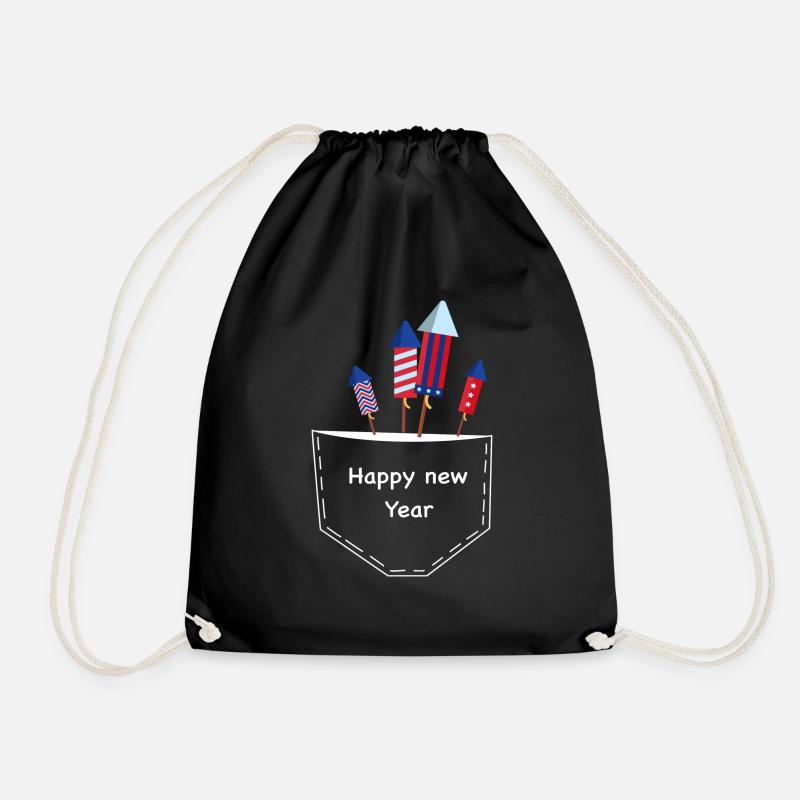 Happy New Year 2 - Turnbeutel - Schwarz