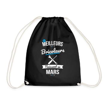 Les meilleurs bricoleurs naissent en Mars - Sac de sport léger - noir - Devant