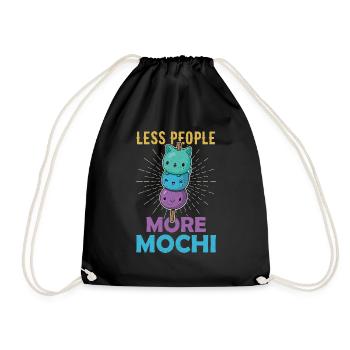 Mochi Japanische Küche Asien Spruch Reis Eis - Turnbeutel - Schwarz - Vorne