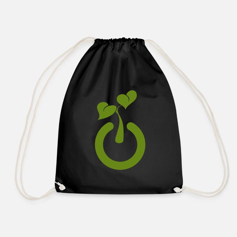 Relax in the garden, simply switch off plants - Drawstring Bag - black