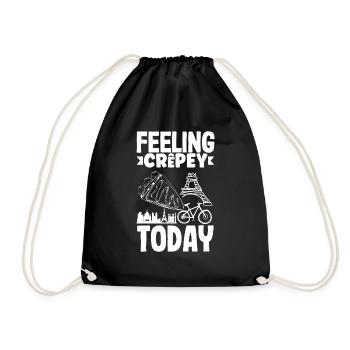 I'm feeling crêpey today French Crepes - Drawstring Bag - black - Front