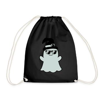 ghost cool - Turnbeutel - Schwarz - Vorne