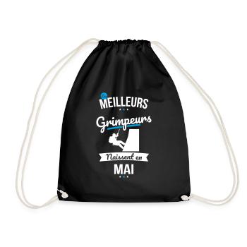 Les meilleurs grimpeurs naissent en Mai - Sac de sport léger - noir - Devant