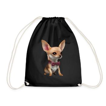 Chihuahua Dog Dog Owner Chihuahua Puppy Dogs - Drawstring Bag - black - Front