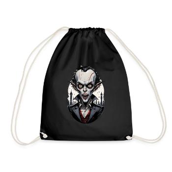 A Big-Headed Vampire 7 - Drawstring Bag - black - Front