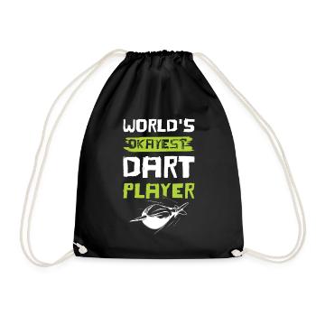 dart spieler - Turnbeutel - Schwarz - Vorne