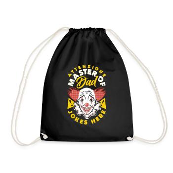Attenzione Maître des blagues de papa - Sac de sport léger - noir - Devant