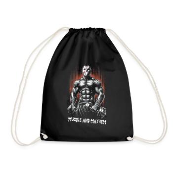 Muscle et chaos des années 80 Slasher Musculation - Sac de sport léger - noir - Devant