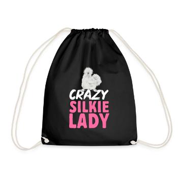 Seidenhuhn Poulet soyeux - Sac de sport léger - noir - Devant