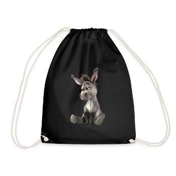 Les ânes sont des animaux idiosyncrasiques - Sac de sport léger - noir - Devant