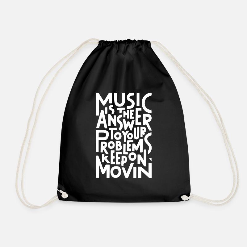Music Is The Answer - Turnbeutel - Schwarz