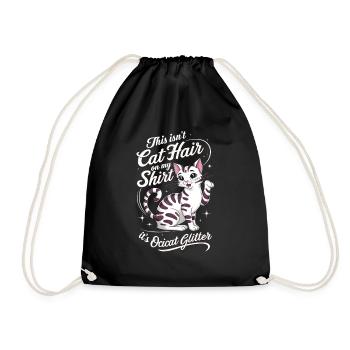 Katze Ocicat Geschenk - Turnbeutel - Schwarz - Vorne