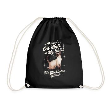 Katze Tonkanesen Geschenk - Turnbeutel - Schwarz - Vorne
