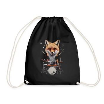 Fuchs Schlagzeug - Turnbeutel - Schwarz - Vorne