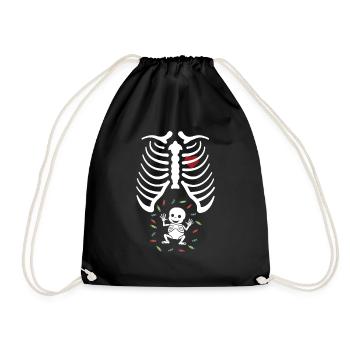 Maman enceinte | Déguisement d’Halloween - Sac de sport léger - noir - Devant