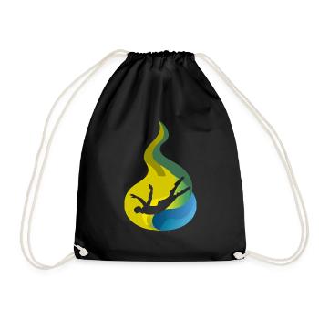Nageurs Snorkeling Brasse - Sac de sport léger - noir - Devant