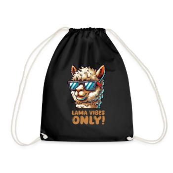 Llama Sunglasses - Drawstring Bag - black - Front