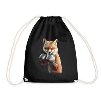 Fuchs - Turnbeutel - Schwarz - Vorne