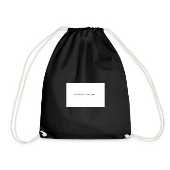 Both sides win  - Drawstring Bag - black - Front