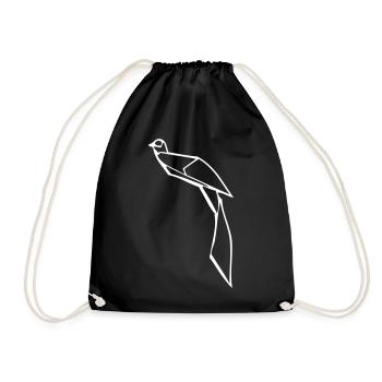 Faisan - Origami - Sac de sport léger - noir - Devant