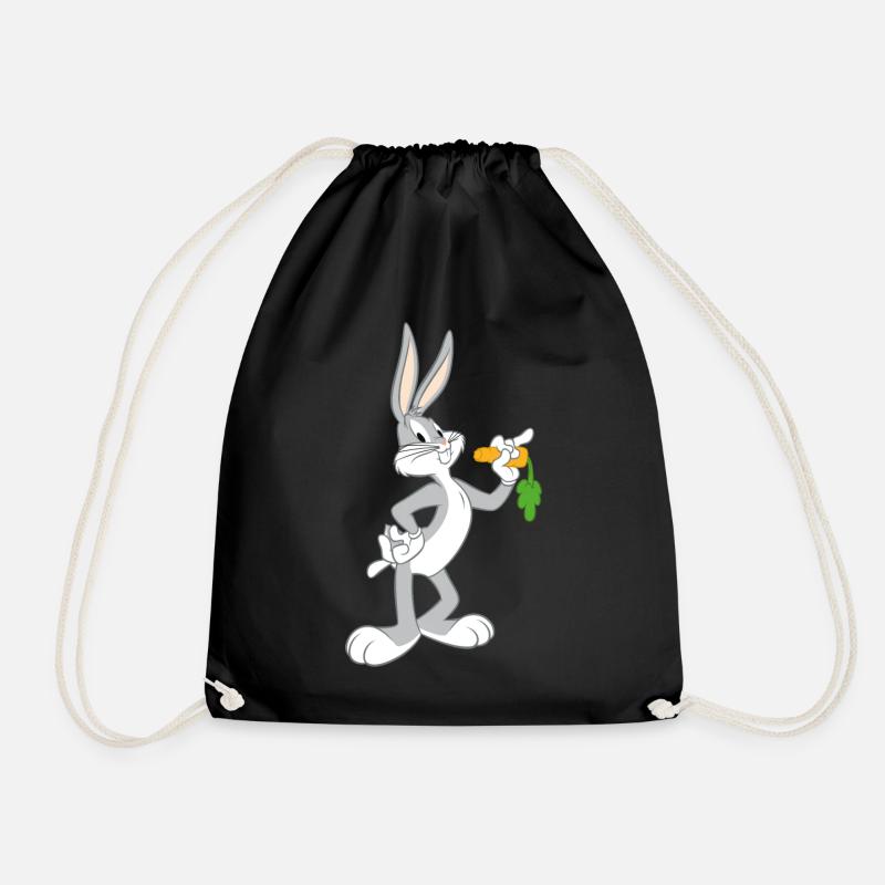 Looney Tunes Bugs Bunny Vintage Pose Karotte - Turnbeutel - Schwarz