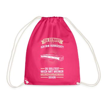 Harmonica Mundharmonika Akkord-mundharmonika - Turnbeutel - Fuchsia - Vorne