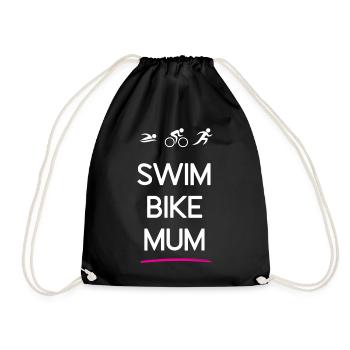 Triathlon – Swim Bike Mum - Sac de sport léger - noir - Devant
