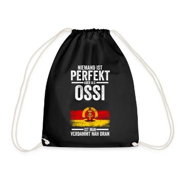 Ostdeutschland Ossi Deutschland DDR - Turnbeutel - Schwarz - Vorne