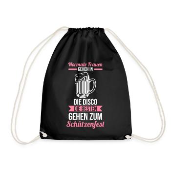 Schützenverein Schützenfest - Turnbeutel - Schwarz - Vorne