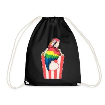 Maïs soufflé perroquet - Sac de sport léger - noir - Devant