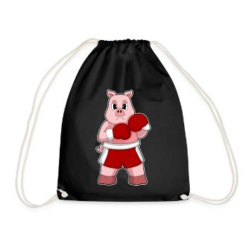 Pig Boxer Gants de boxe Boxe - Sac de sport léger - noir - Devant