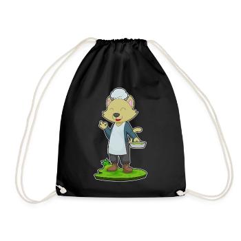 Cuisson à la poêle de cuisine pour chat - Sac de sport léger - noir - Devant