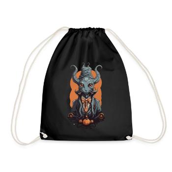 Halloween Magier Monster Kreatur der Magie - Turnbeutel - Schwarz - Vorne