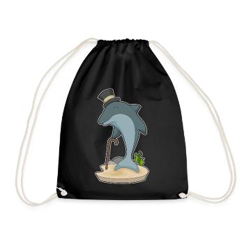 Chapeau haut-de-forme Gentleman Dauphin - Sac de sport léger - noir - Devant